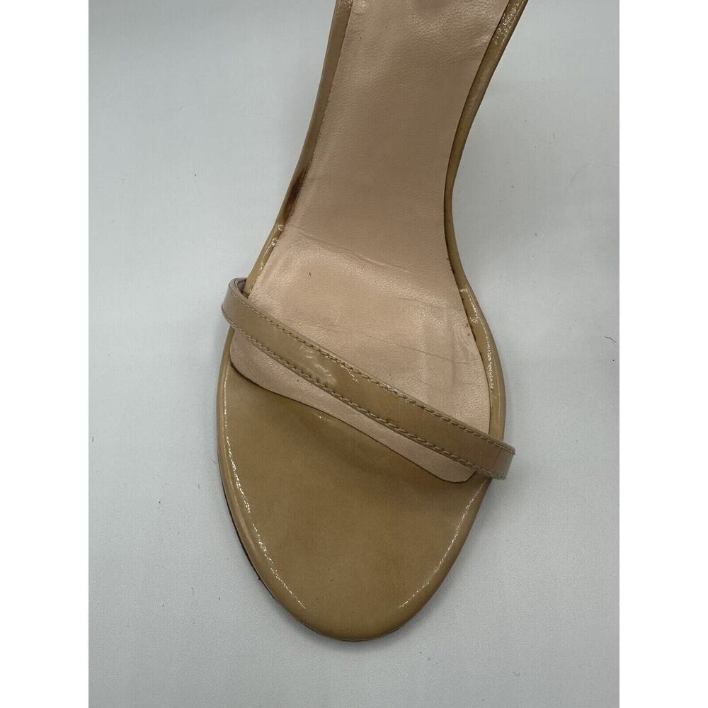 Stuart Weitzman Nudistsong Stiletto Ankle Wrap Leather Heels Adobe Aniline 8.5 - Picture 9 of 10